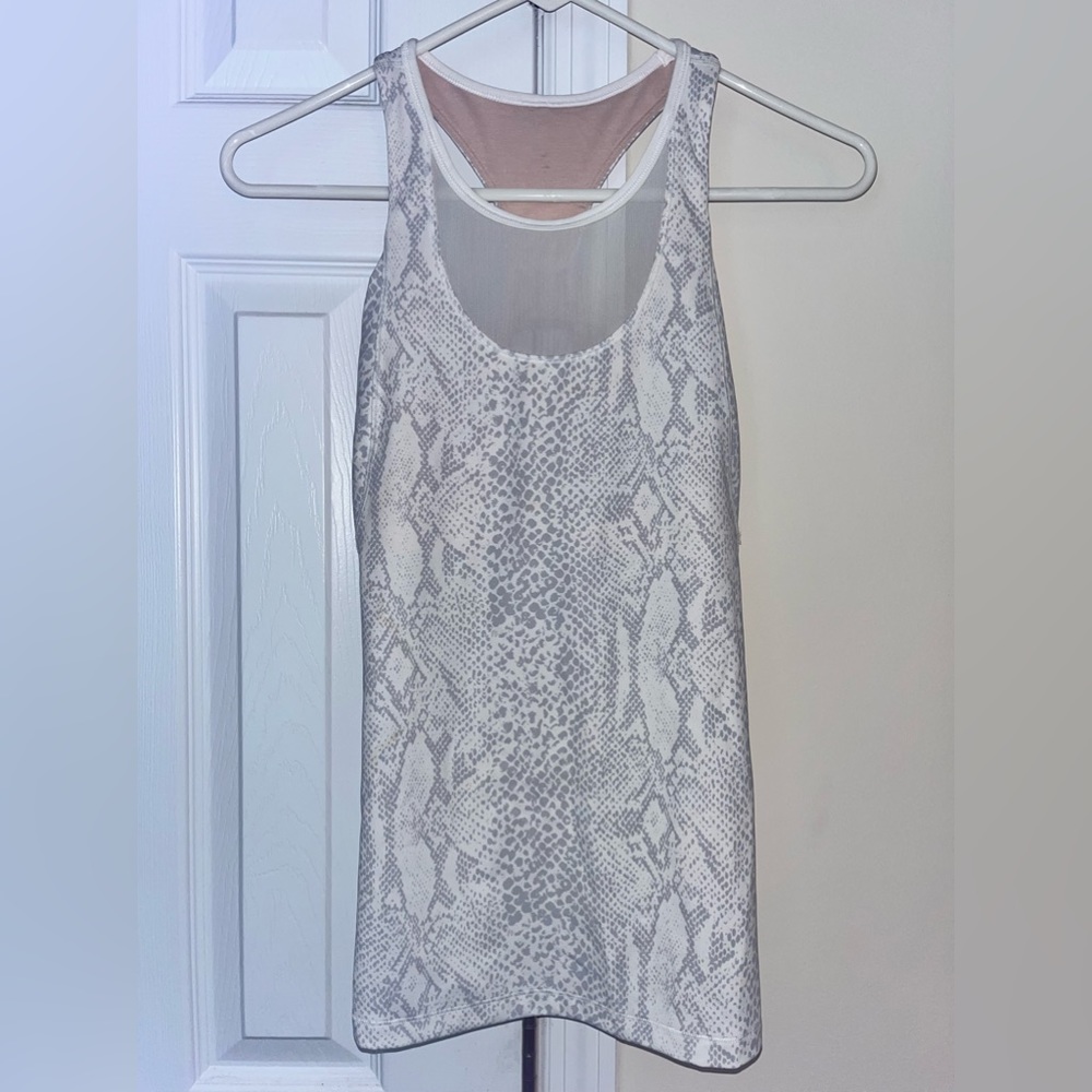 Lululemon Mesh workout tank 6 Snake Print
